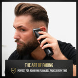 Man using NOVAH Grooming Professional Hair Clippers for Precision Cut and Fade