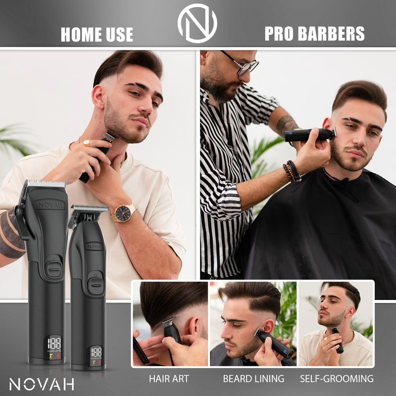 Novah Pro Clipper & Trimmer | Matte Black